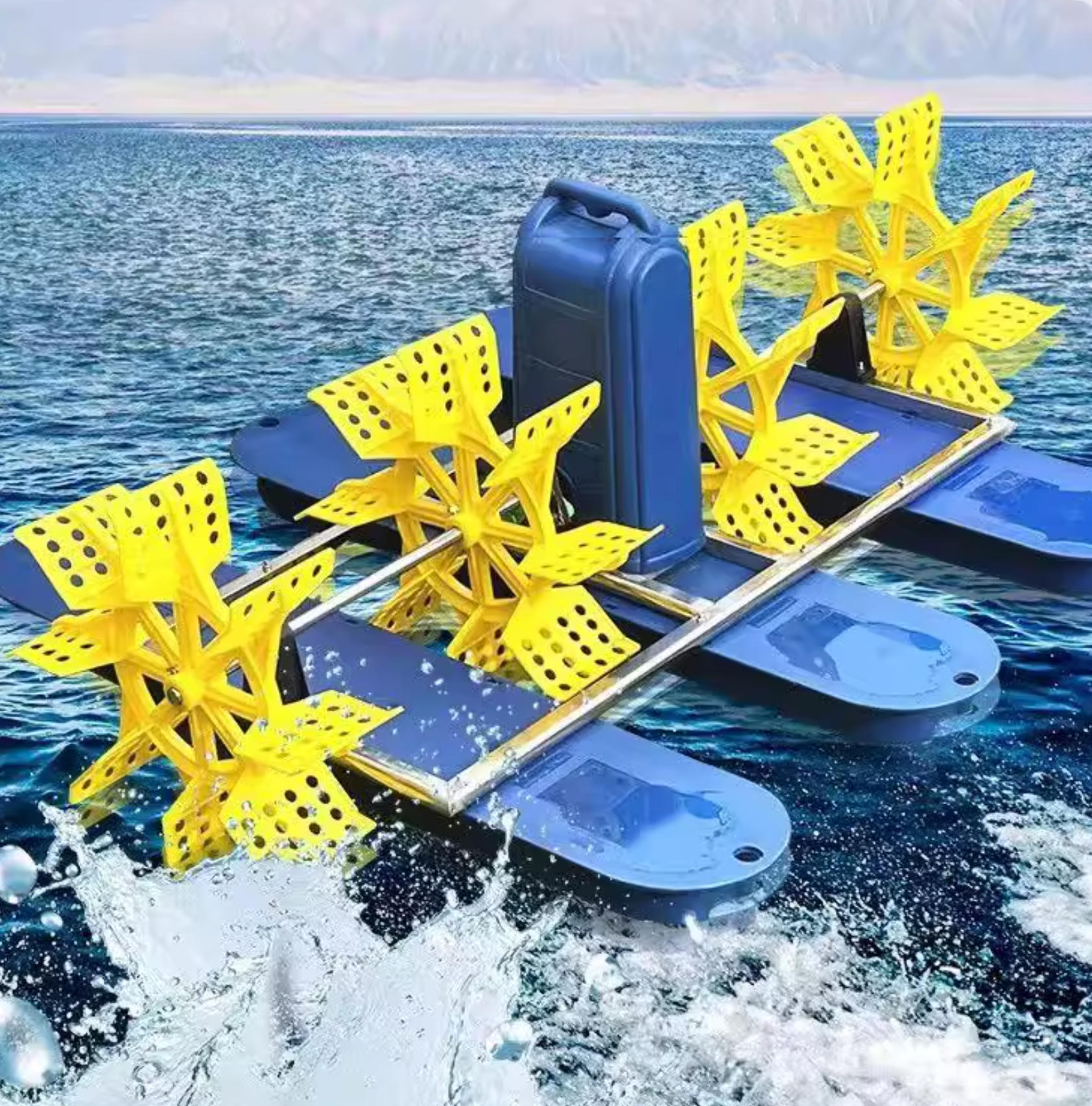 碧水清波，驅(qū)動(dòng)未來(lái)：南京藍(lán)寶石太陽(yáng)能水車曝氣機(jī)